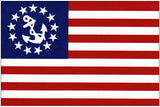 Yacht Ensign Embroidered 3'X5' Flag Rough Tex® 150D