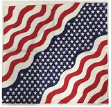 Assorted Countries Worldwide Flag Bandana Head Wraps 100% Cotton 22"X22"