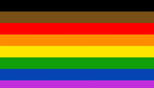 Philadelphia Rainbow 12"x18" Stick Flags Pride Parade