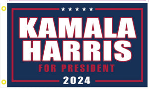 Kamala Harris For President 2024 12"x18" Stick Flag ROUGH TEX® 100D 20" Wooden Stick Ships By August 15