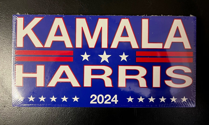 Kamala Harris 2024 Blue Bumper Sticker Made in USA