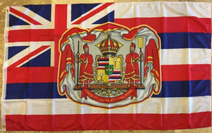 3'X5' HAWAIIAN ROYAL COAT OF ARMS FLAG 100D ROUGH TEX ®