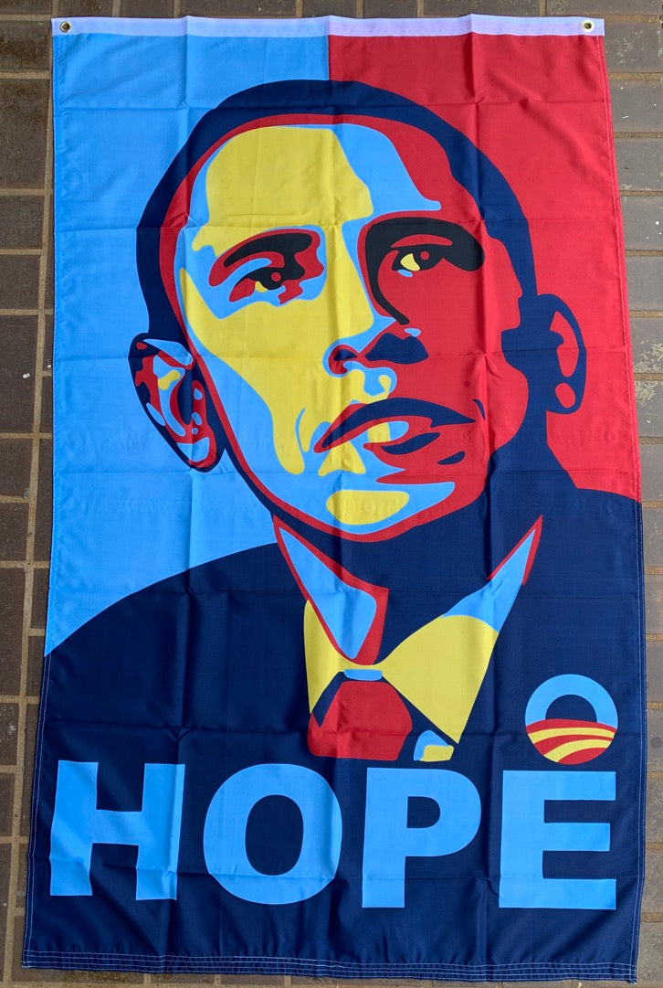 Obama Hope 3'X5' Flag Rough Tex® 100D