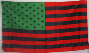 Afro American USA 3'X5' Flag Rough Tex® 100D