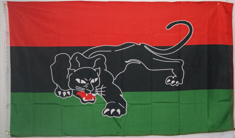 Black Afro American Panther 3'X5' Flag Rough Tex® 100D