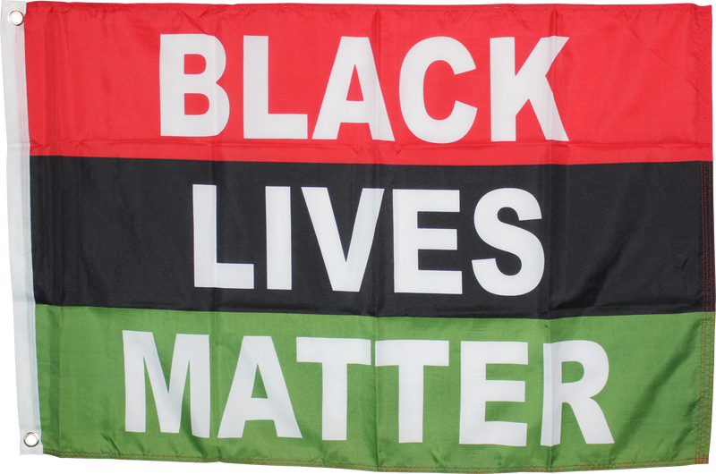 Black Lives Matter Pan-African Official African American Flag 2'x3'- Rough Tex® 100D