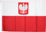 Old Poland With Coat Of Arms Flag 2'x3'- Rough Tex® 100D