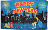 Happy New Year City Flag - 3'x5' Rough Tex® 100D