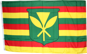 Kanaka Maoli Flag Of Hawaii 4'X6' 68D Nylon ROUGH TEX ®