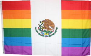 Mexico Rainbow Flag Rough Tex ® 100D 3'X5' Flags