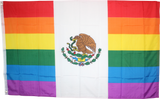 Mexico Rainbow Flag Rough Tex ® 100D 3'X5' Flags