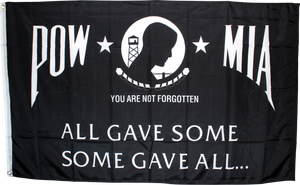 POW MIA All Gave Some Some Gave All 3'X5' Flag Rough Tex ® 68D Nylon