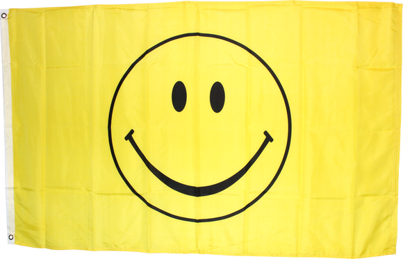 Smiley Face Flag 3'X5'- Rough Tex® 100D