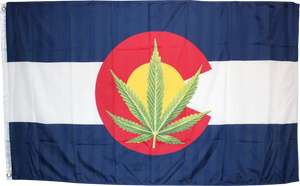 Colorado Marijuana Flag Rough Tex ® 100D 3'x5' Flags
