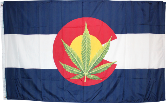 Colorado Marijuana Flag Rough Tex ® 100D 3'x5' Flags