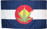 Colorado Marijuana Flag Rough Tex ® 100D 3'x5' Flags