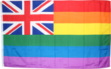 Union Rainbow Pride Flag- 3'X5' Rough Tex® 100D