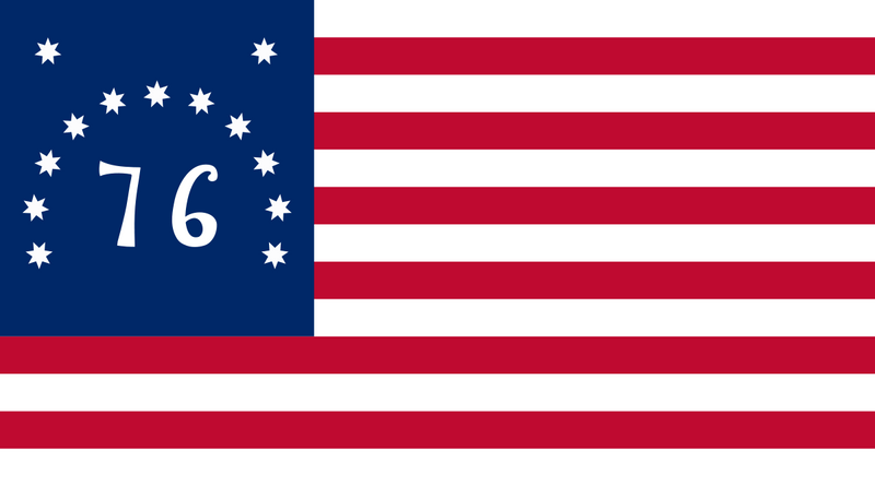 Bennington 76 USA Embroidered 3'X5' Flag Rough Tex® 150D