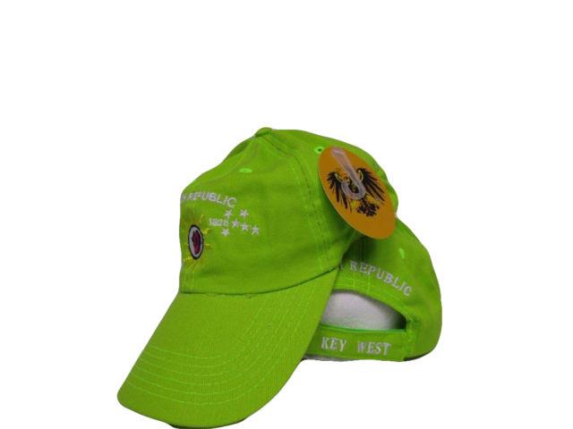 12 CONCH REPUBLIC KEY WEST CAP LIME GREEN CAPS SOLD BY THE DOZEN