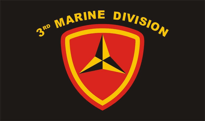 3rd Marine Division 3'X5' Flag Rough Tex® Super Polyester