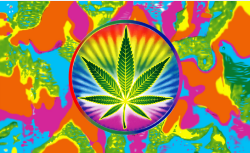 Marijuana Tye Dye Weed Flag 3'X5' Rough Tex® 68D Nylon