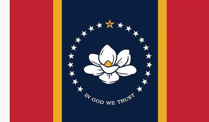 Mississippi Magnolia State Flag 5'X8' Rough Tex® 100D