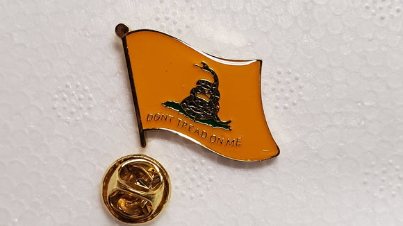 GADSDEN DON'T TREAD ON ME WAVY FLAG - Cloisonné Lapel Pins