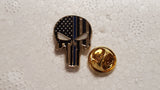 Police Punisher Cloisonné Hat Lapel Pin