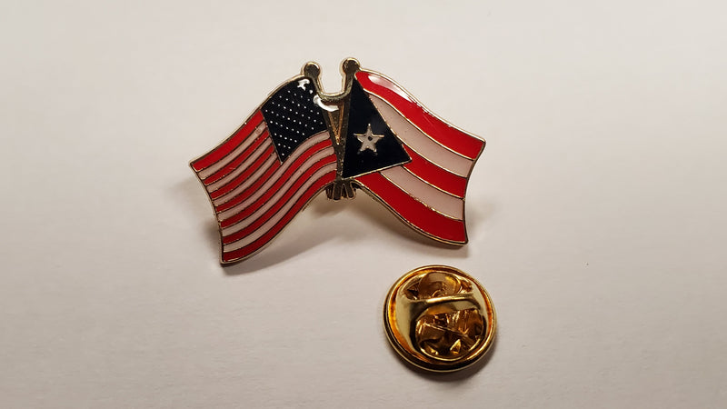 USA Puerto Rico Cloisonné Hat & Lapel Pin
