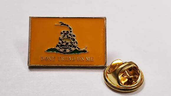 GADSDEN DON'T TREAD ON ME FLAG - Cloisonné Lapel Pins