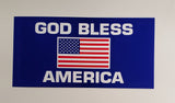 God Bless America Blue Bumper Sticker