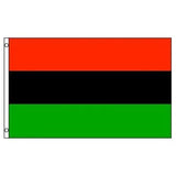 Afro American Tri Color 3'X5' Flag Rough Tex® 68D Nylon