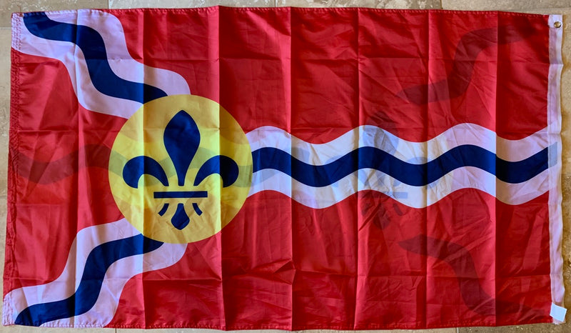 City Of St Louis Double Sided Flag 3'X5'- Rough Tex® 68D Nylon