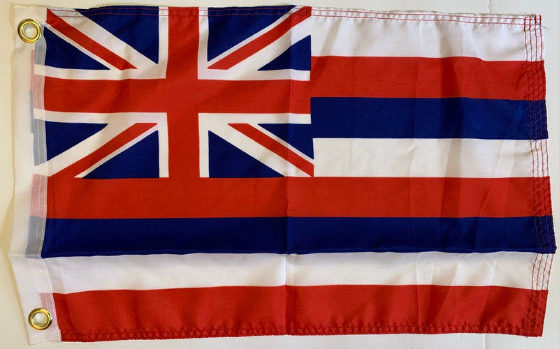 Hawaii- 12"X18" Rough Tex® 100D Flag With Grommets