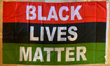 Black Lives Matter Pan African Double Sided 3'X5' Flag Rough Tex® 100D