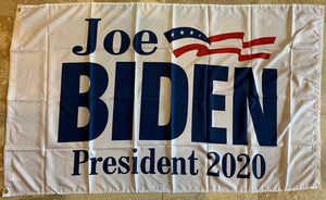 Joe Biden Official Democratic Party Presidential Banner White Single Sided 3'X5' Flag Rough Tex® 100D