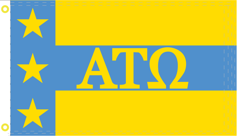 Alpha Tau Omega ATO Official 2'X3' Flag- Rough Tex® 100D