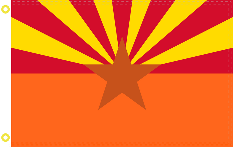 ARIZONA SAFETY ORANGE FLAG 2'X3' Flag - 100D Rough Tex®