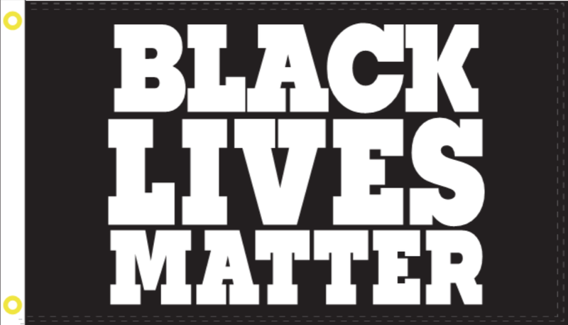 Black Lives Matter B&W XXXL Font 3'X5' Flag Rough Tex® 100D