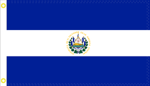 El Salvador Flag Rough Tex ® 2'x3' 100D