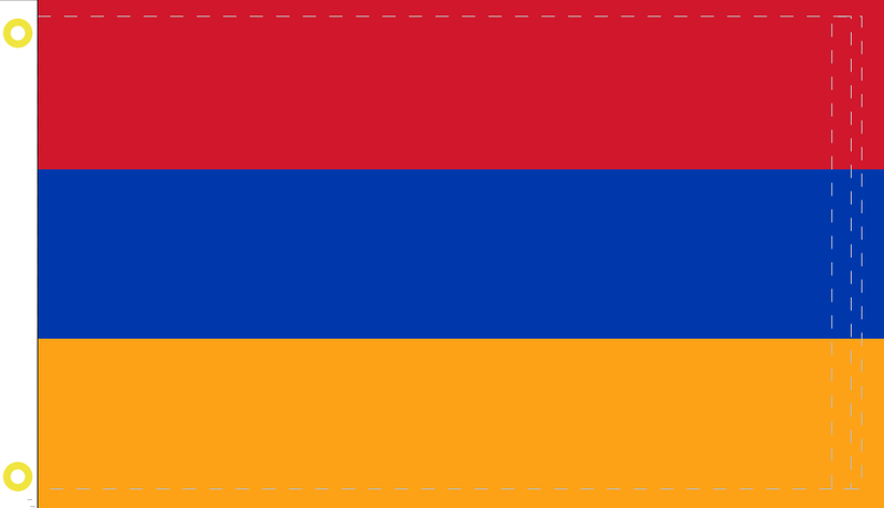 Flag Of Armenia 2'X3' Rough Tex® 100D