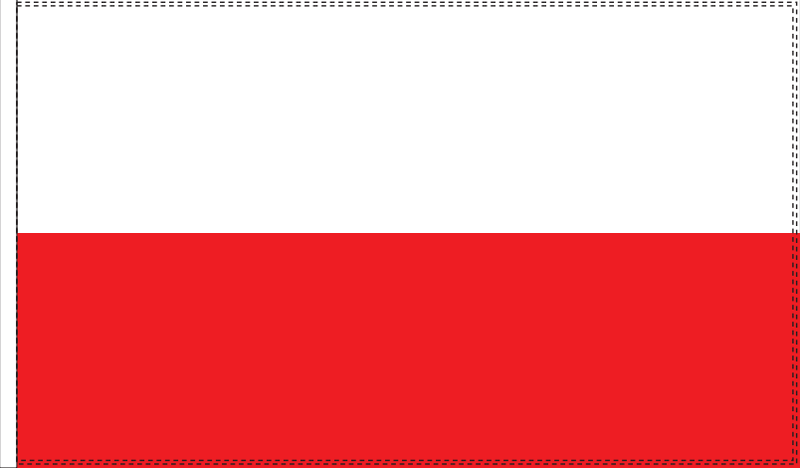 Poland Civil Flag 2'x3' Rough Tex® 100D