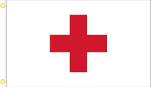 Red Cross 2'X3' Flag Rough Tex® 100D