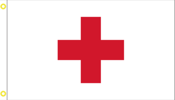 Red Cross 2'X3' Flag Rough Tex® 100D