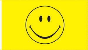 Smiley Face 2'X3' Flag Rough Tex® 100D