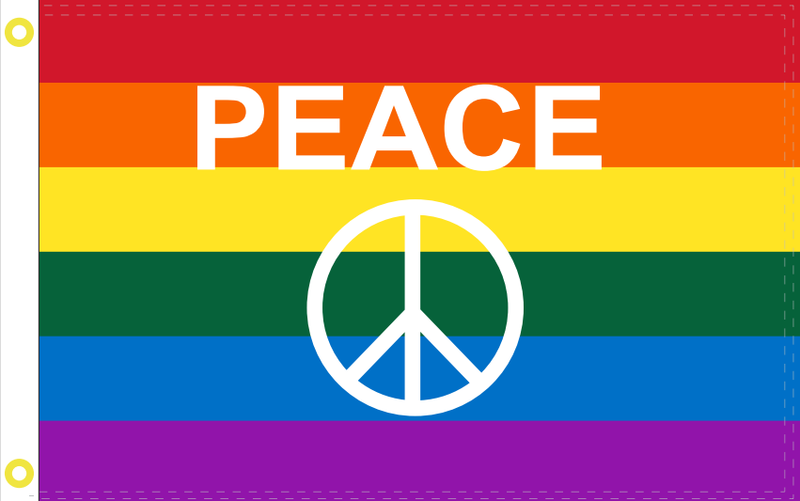 Peace Rainbow Pride DuraLite® Flags