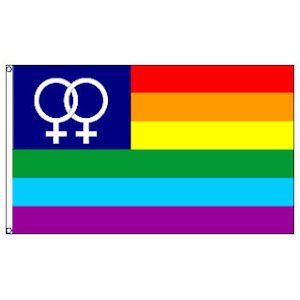 Double Female Pride 3'x5' 100D Flag Rough Tex ®