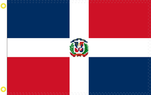 Dominican Republic Double Sided 3'X5' Flag Rough Tex® 100D