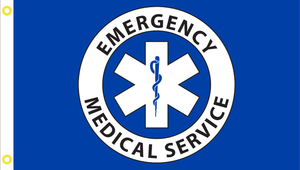 EMS Emergency Medical Service 3'X5' Flag Rough Tex® 100D