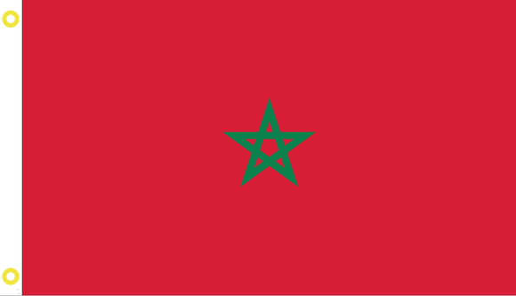 Morocco 3'X5' Flag Rough Tex® 100D